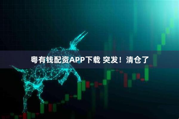 粤有钱配资APP下载 突发！清仓了